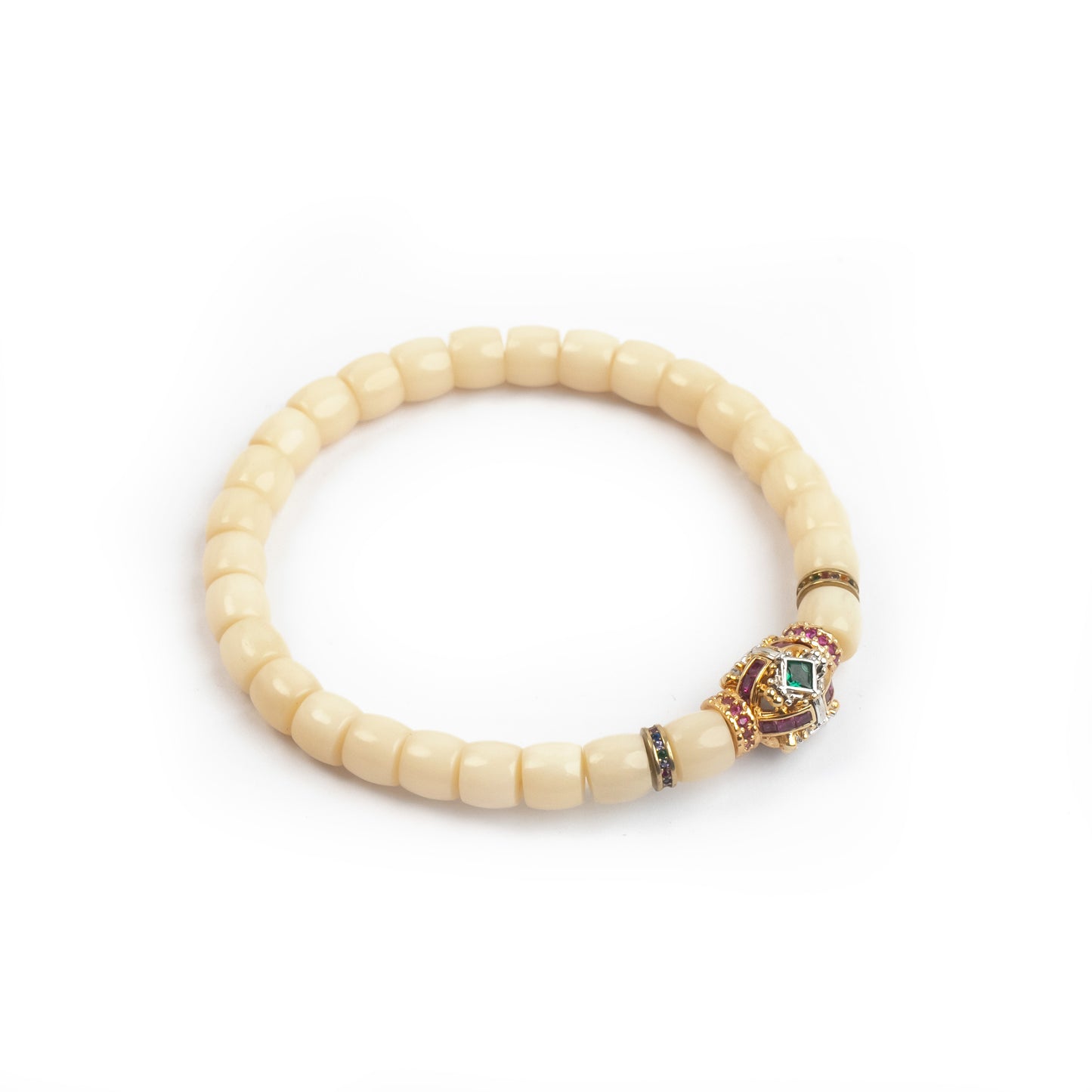「Desert Ark」Camel Bone Bracelet|Naturally Oxidized Yellow|Porcelain Texture|Cool and Durable