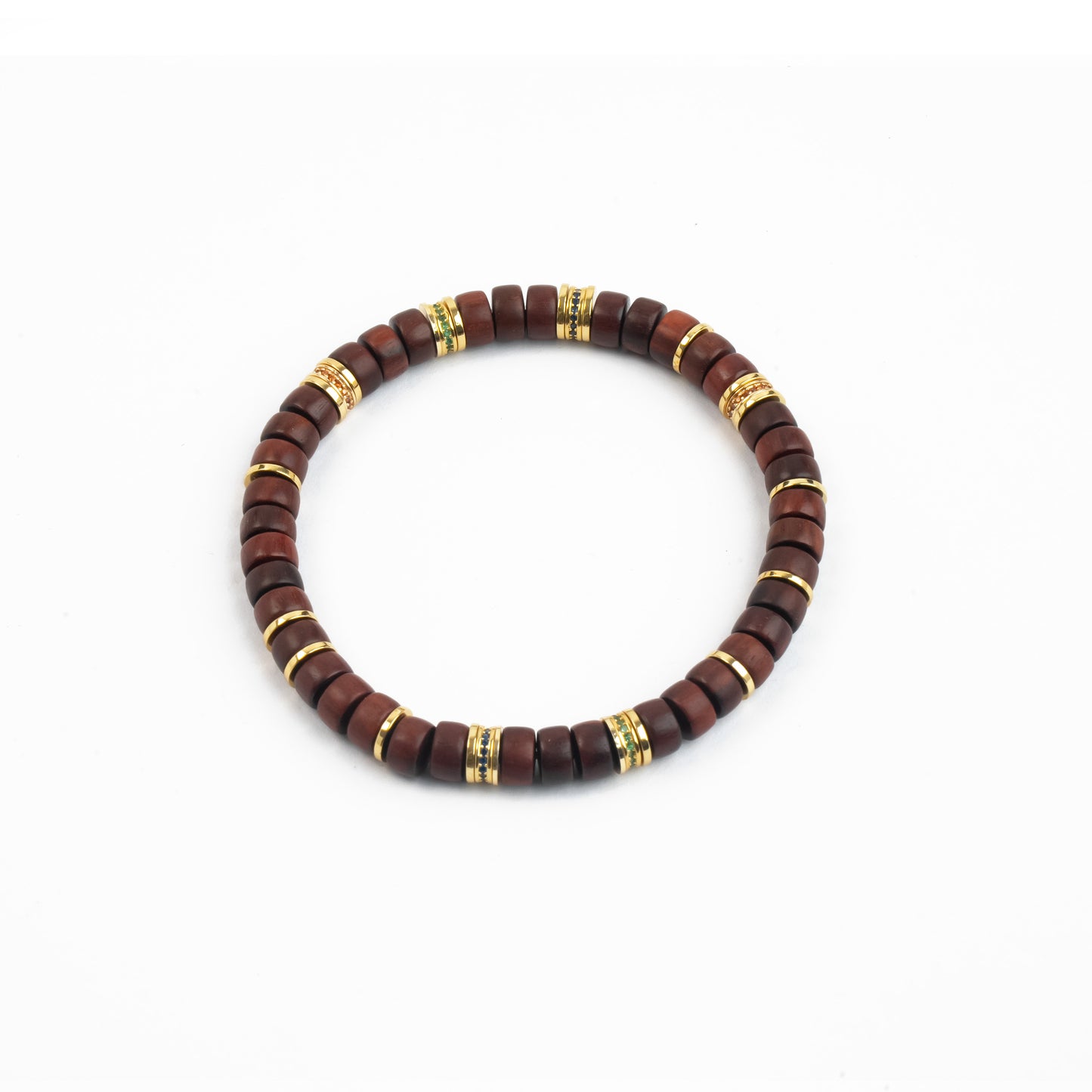 「Flame Grain」Indian Red Sandalwood Bracelet|Artisanal Jewelry|Silk-Smooth|Timeless Craftsmanship