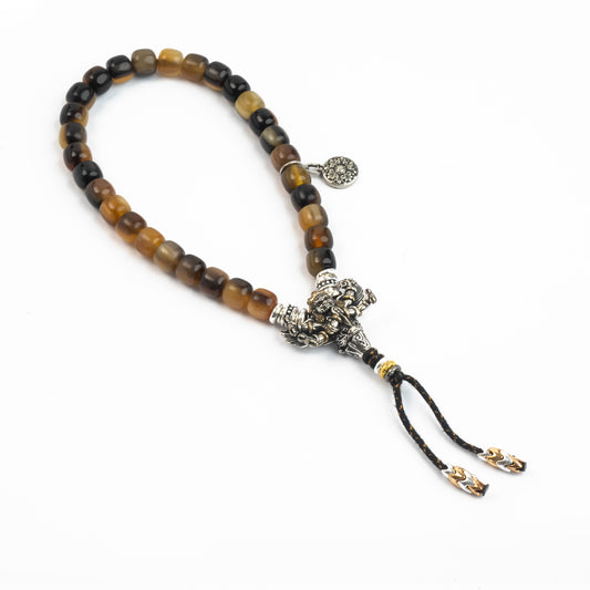「Karma Amulet」Color Donkey Hoof Bracelet｜Natural Caviar & Bamboo Grains｜Master-Crafted｜Fortune-Attracting｜Wealth, Blessings & Protection