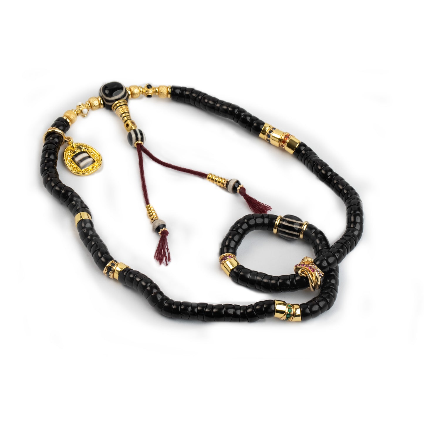 「Soul & Desire」Coconut Shell Core Mala Bead｜Hand-Knotted from Wild Shell｜Crafted for Breath & Belie