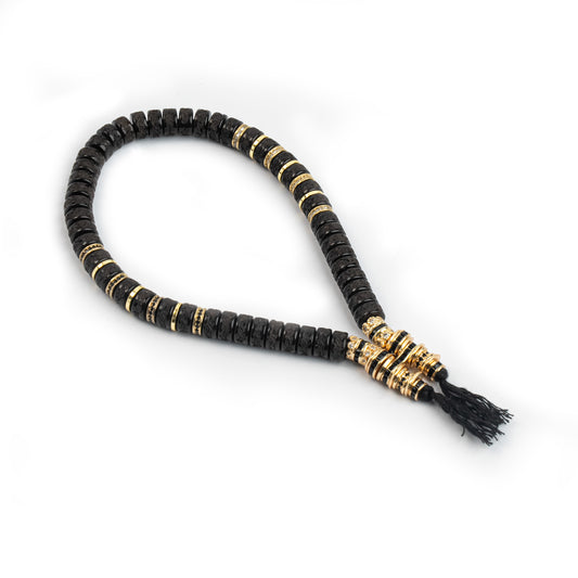 「Wilderness Energy」Coconut Shell Core Bracelet｜Alloy Spacer｜Infinite Loop Connector