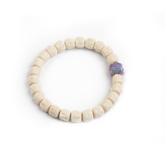 「Icy Beauty」‌Primal Mamooth Ivory Bracelet｜Frost Sanctum｜Opal Aura｜Timeless Choice